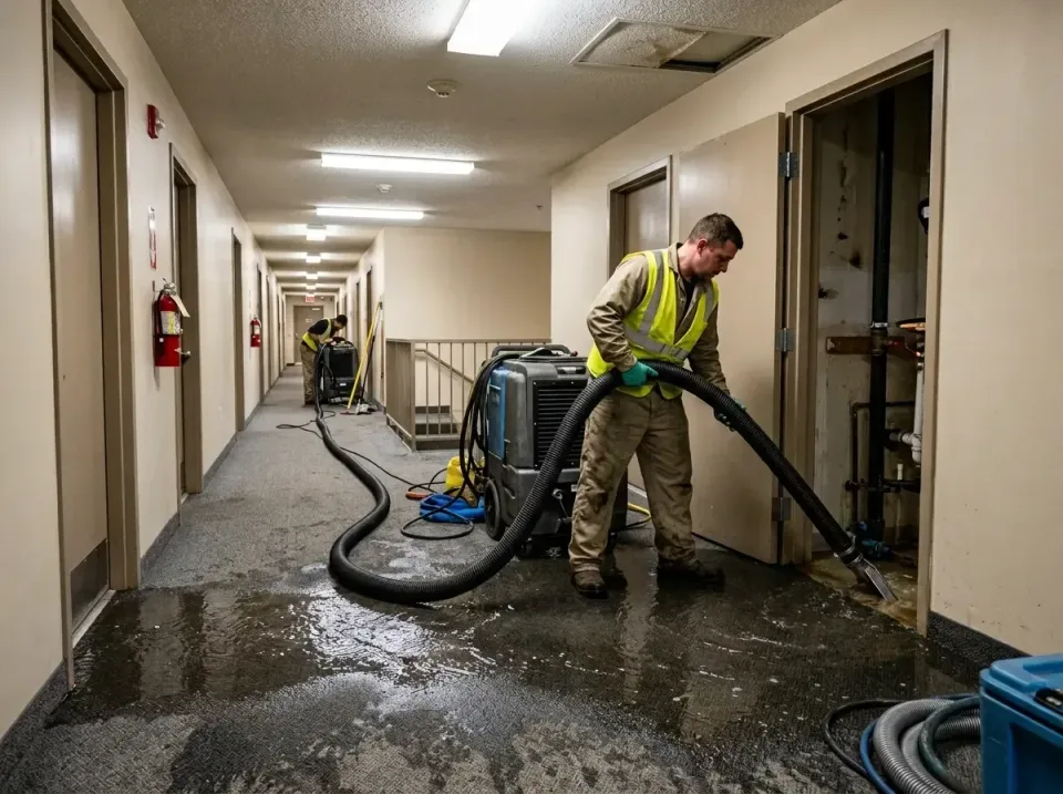 multi-unit-apartment-hallway-f-005 — frequently asked questions, Emergency Burst Pipe Water Extraction & Removal in Breaux B…